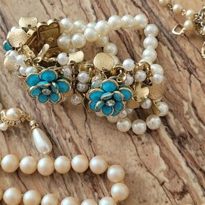 Vintage Pearl Necklaces And Bracelets